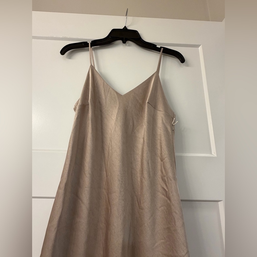 New Fifteen Twenty Bias MIDI Dress in color Almond. - Picture 14 of 14